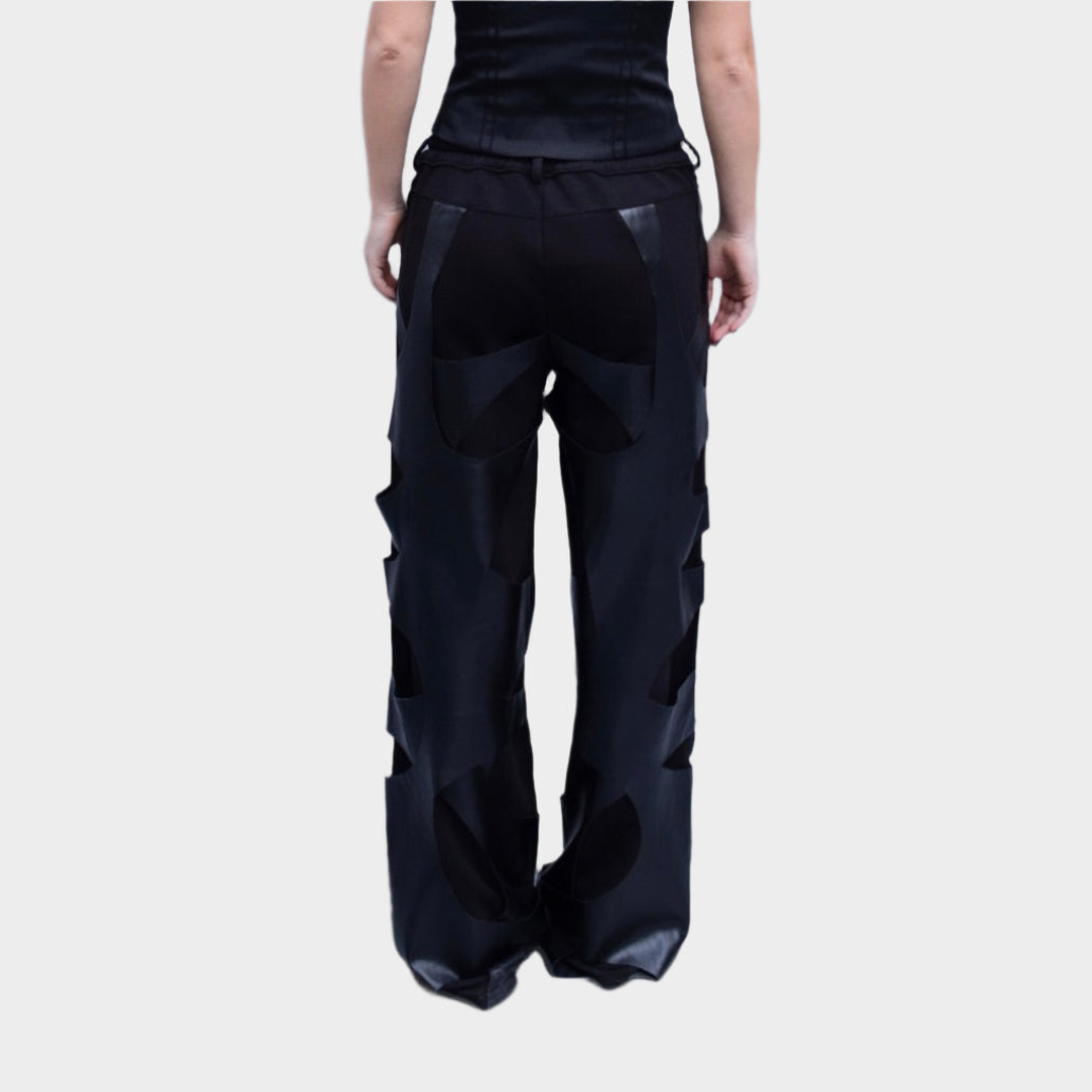 Artistic Curves Leather Pants