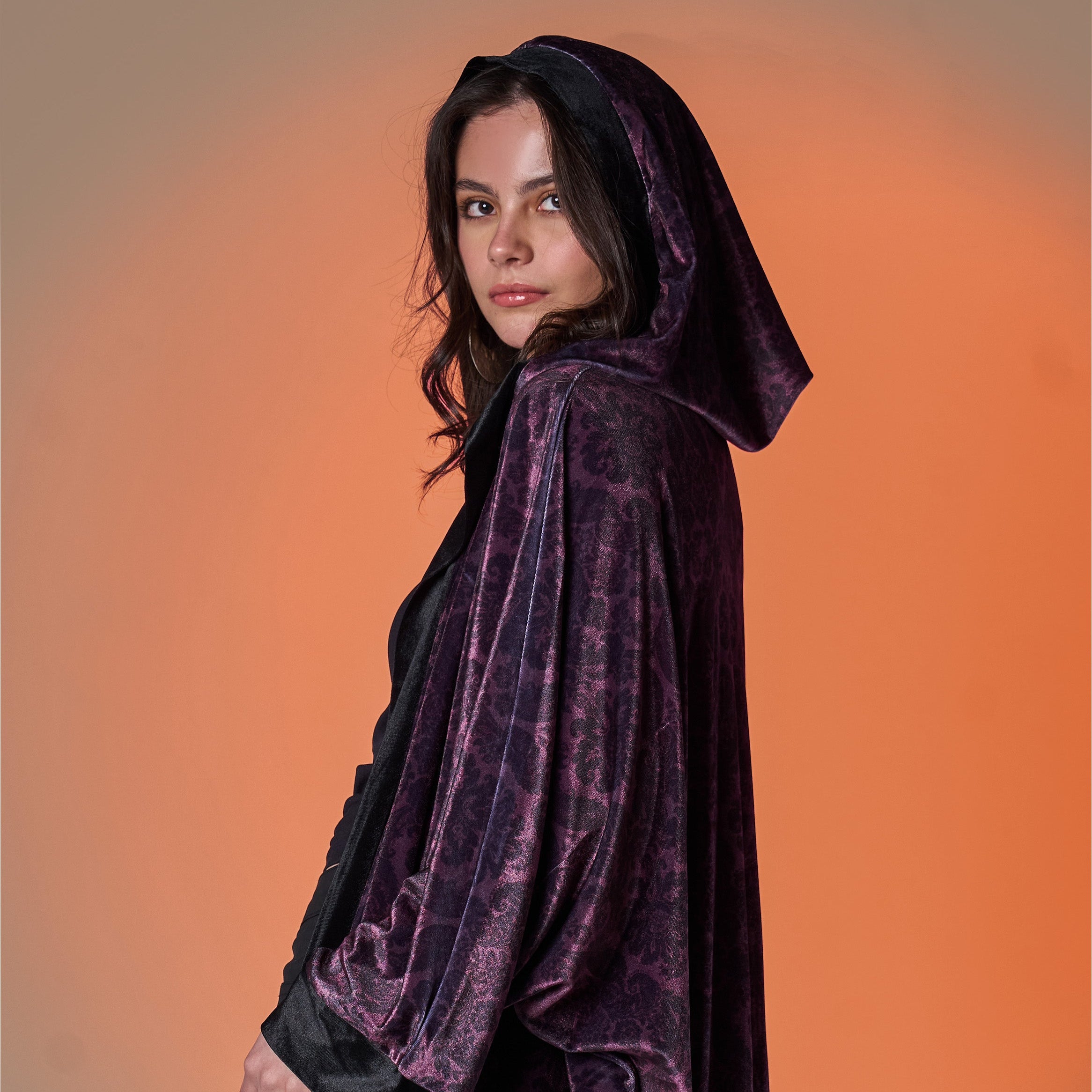 Purple Velvet Kaftan