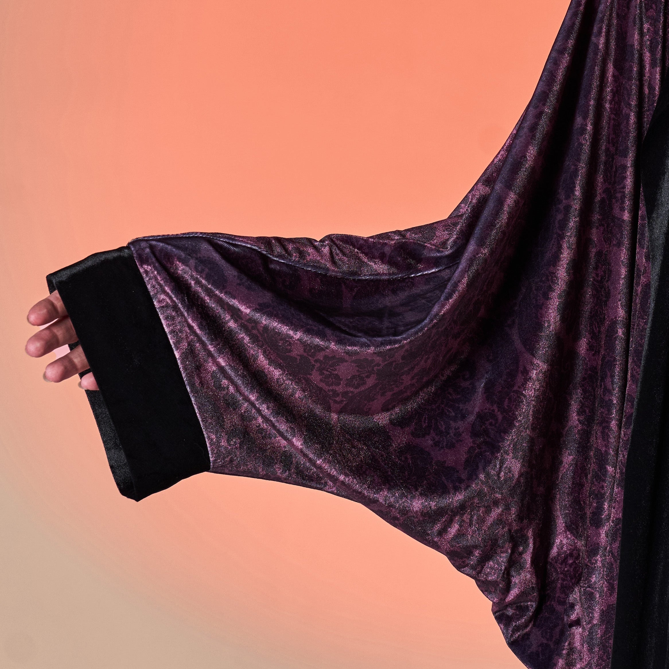 Purple Velvet Kaftan