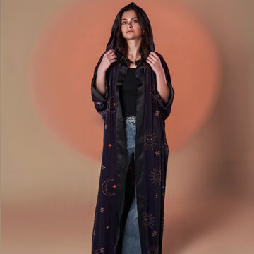 Star And Moon Velvet Kaftan