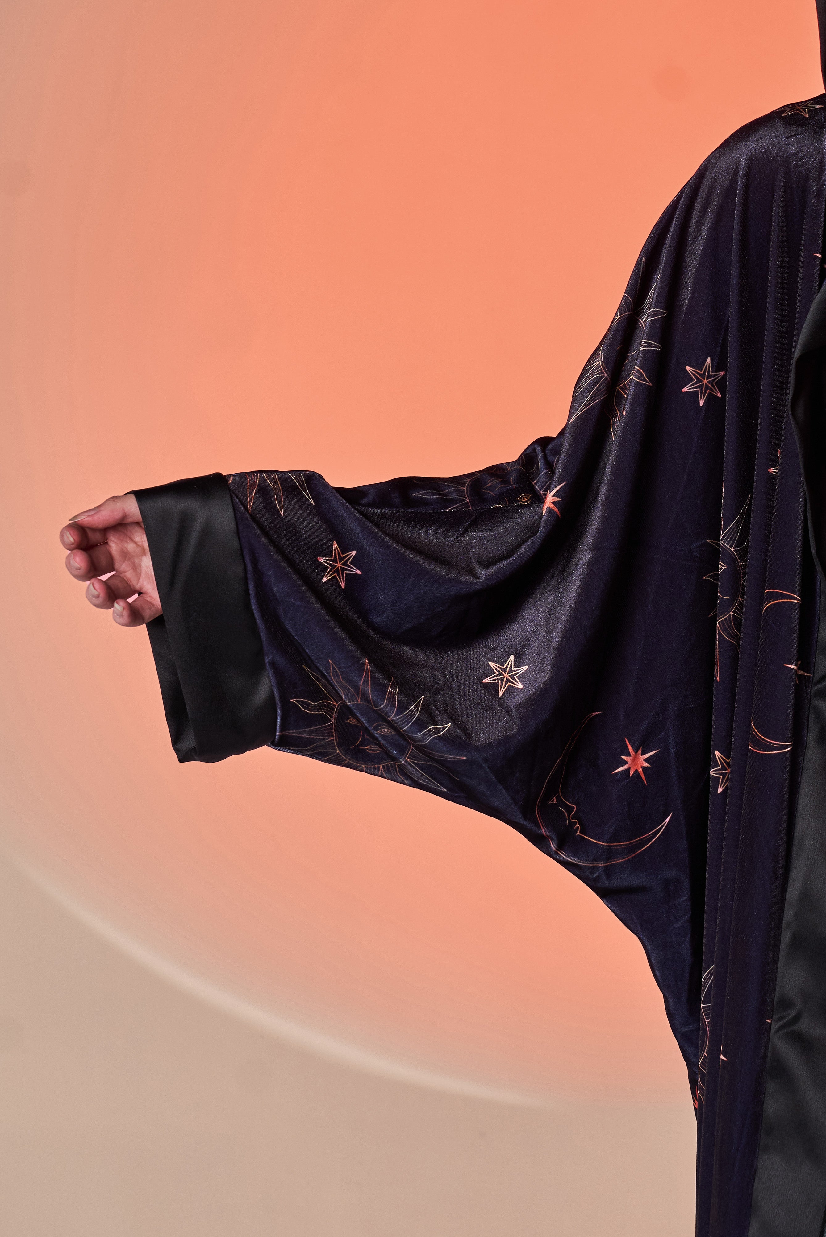 Star And Moon Velvet Kaftan